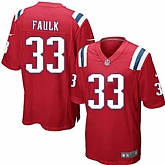 Nike Men & Women & Youth Patriots #33 Faulk Red Team Color Game Jersey,baseball caps,new era cap wholesale,wholesale hats